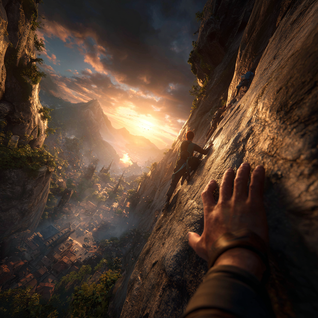 Mountain climbing adventure